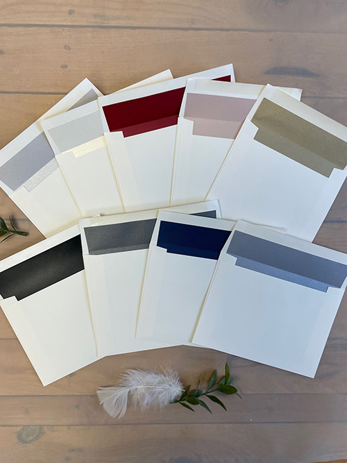 Solid Color Envelope Liners
