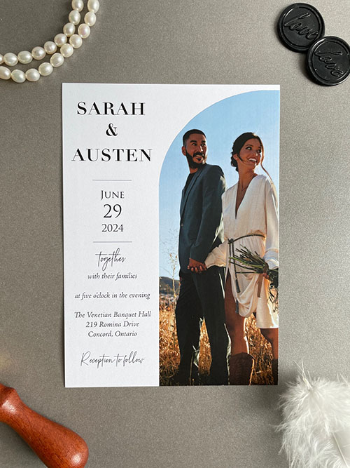 Sample Image of Photo Wedding Invitation 006