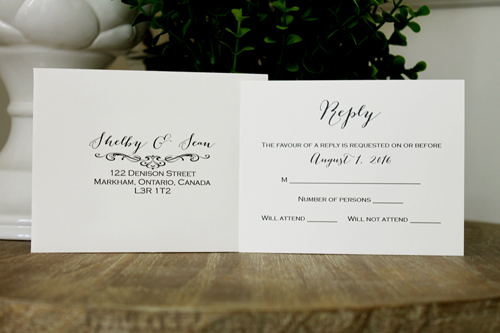 Invitation 1301: Silver Ore, Deep Blush Ribbon, Brooch/Buckle A11, Metal Filigree F4 - Silver - Silver Card with a deep blush and brooch design