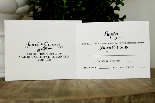 Invitation 1302: Silver Ore, Silver Ribbon, Brooch/Buckle Q, Metal Filigree F5 - Silver - Silver card with a silver ribbon and brooch design