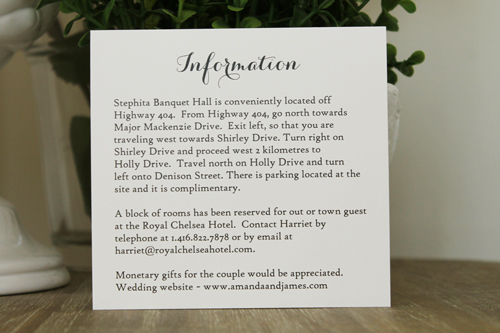 Invitation 1304: White Gold, Silver Ribbon, Brooch/Buckle A20, Metal Filigree F4 - Silver - White Gold paper design with a silver ribbon and brooch combo design