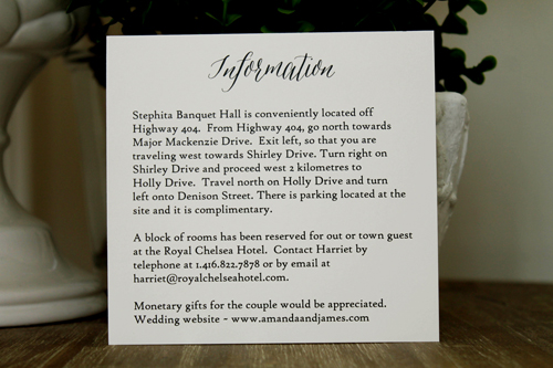 Invitation 1312: Buttermilk Pearl, Antique Ribbon, Brooch/Buckle T, Metal Filigree F4 - Silver - Buttermilk Pearl paper with an antique ribbon and pearl brooch detail