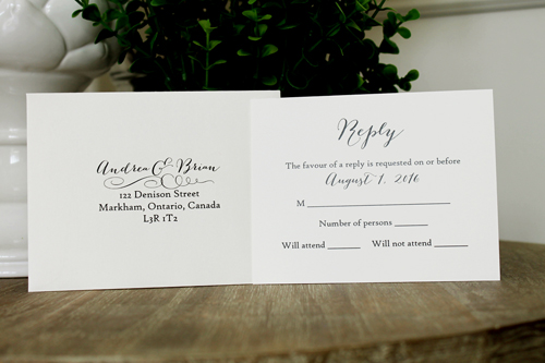 Invitation 1347: Cream Smooth, Buttermilk Ribbon, Brooch/Buckle A22 - Pink watercolor design printed on the cream card with a buttermilk ribbon and diamond shape brooch