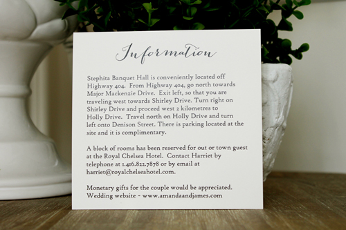 Invitation 1347: Cream Smooth, Buttermilk Ribbon, Brooch/Buckle A22 - Pink watercolor design printed on the cream card with a buttermilk ribbon and diamond shape brooch