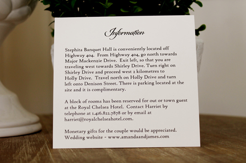 Invitation 1103: Antique Pearl, Cream Smooth, Deep Blush Ribbon, Antique Ribbon, Cream Lace - Landscape card that is layered with a deep blush and antique ribbon bands