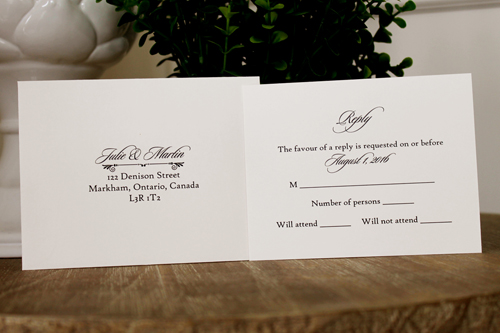 Invitation 1106: Dust Blue, Cream Smooth, Blue Mist Ribbon, Blue Mist Ribbon, Cream Lace - Dust Blue layered invite with a blue mist and lace criss cross twist