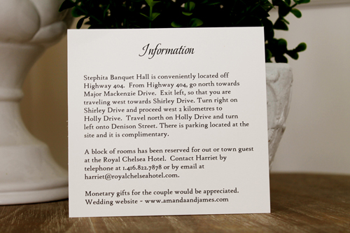 Invitation 1109: Ice Pearl, Orchid Pearl, Cream Smooth, White Lace - Triple layered invite with an ice pearl and orchid pearl backing with a thick white lace detail