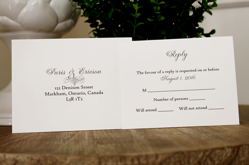 Invitation 1116: Blush Pearl, Cream Smooth, Petal Pink Ribbon, Petal Pink Ribbon, Cream Lace - Blush pearl backing on a cream paper with a petal pink ribbon and cream lace detail design